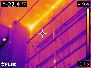Cold storage thermography inspection